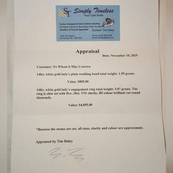 Wedding / Anniversary Ring Set - Picture 3 of 16